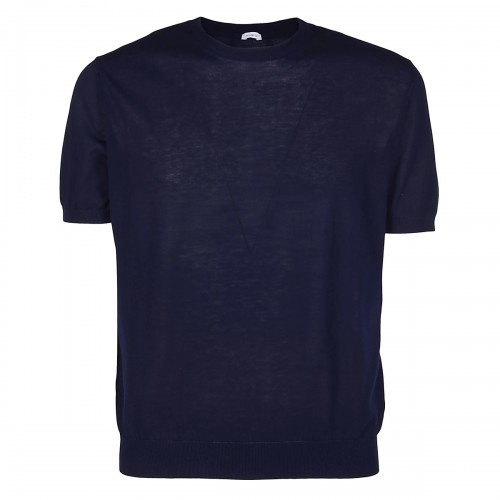 DARK BLUE COTTON T-SHIRT