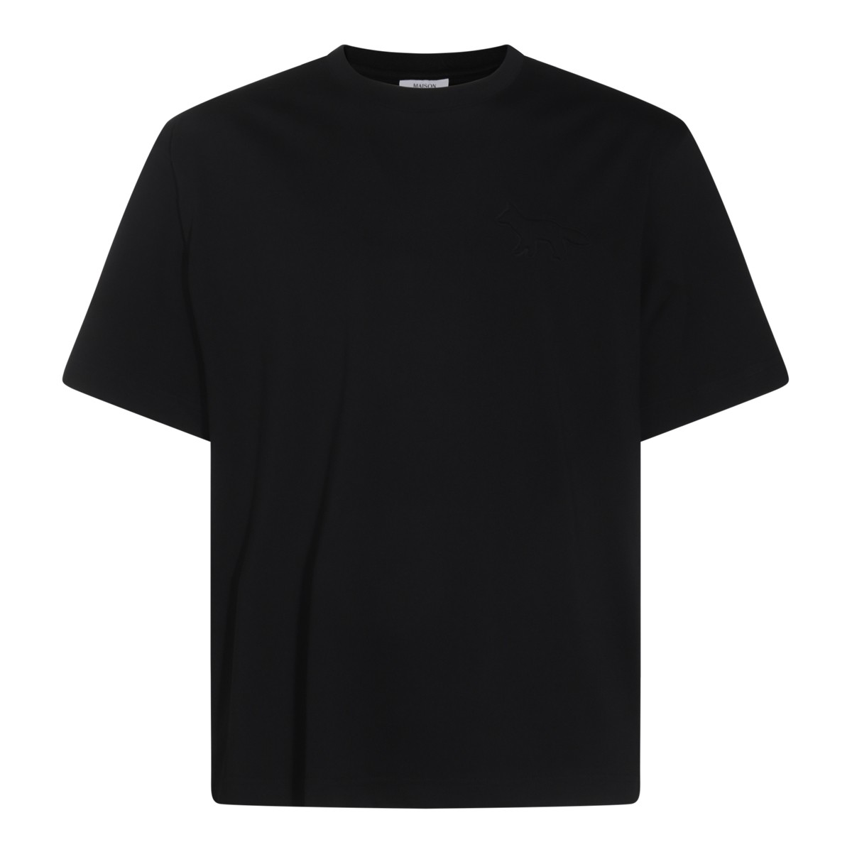 BLACK COTTON T-SHIRT