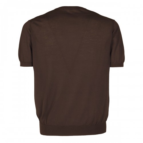 BROWN COTTON T-SHIRT