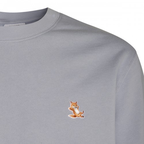 LIGHT BLUE COTTON SWEATSHIRT