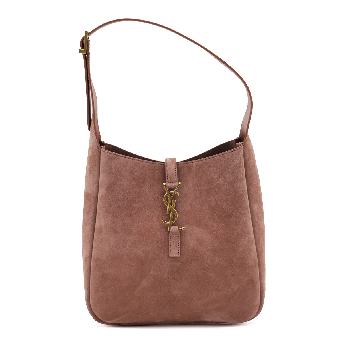 DARK PINK LEATHER SHOULDER BAG