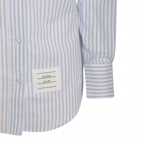 LIGHT BLUE AND WHITE COTTON SHIRT