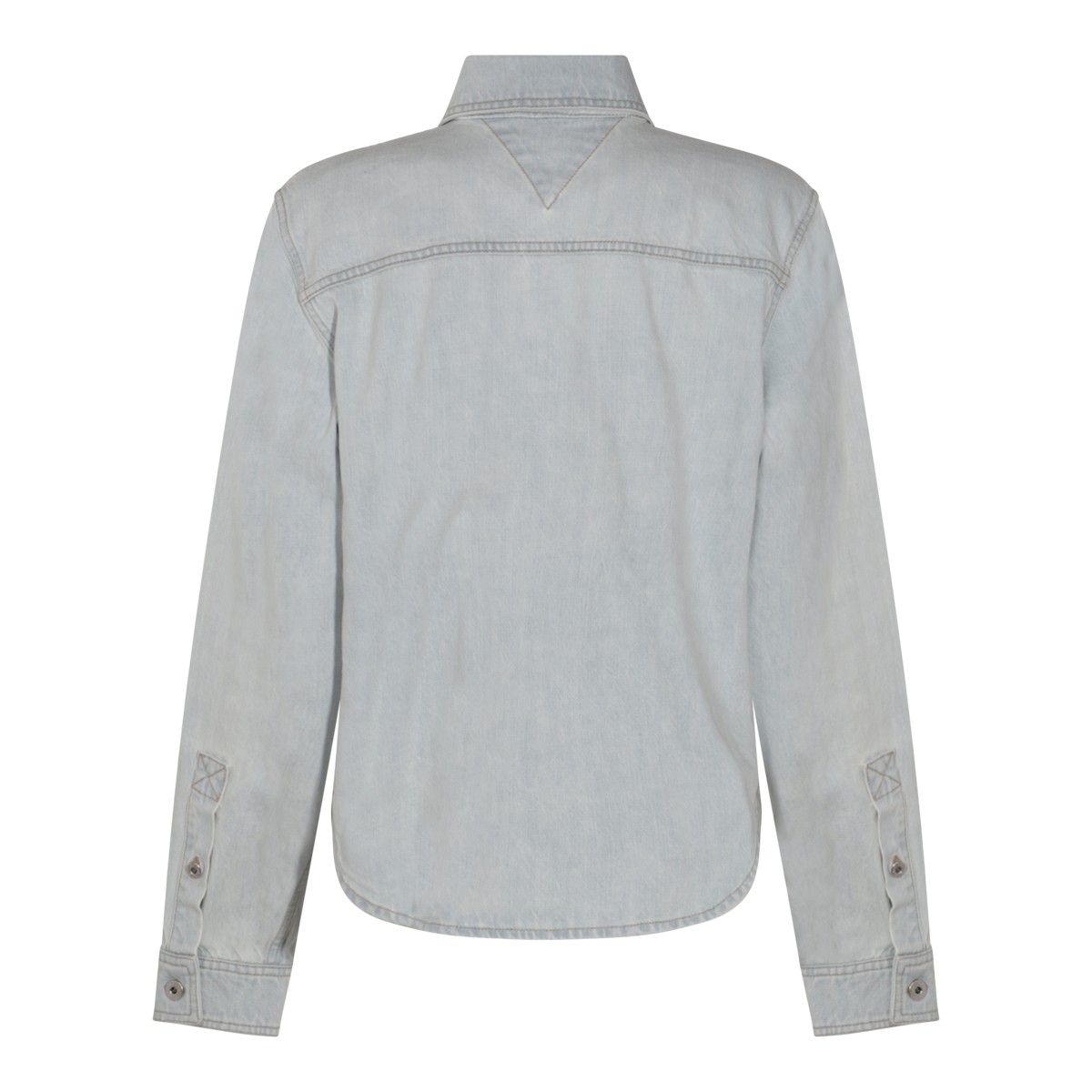 LIGHT BLUE COTTON DENIM SHIRT LIGHT BLUE COTTON DENIM SHIRT