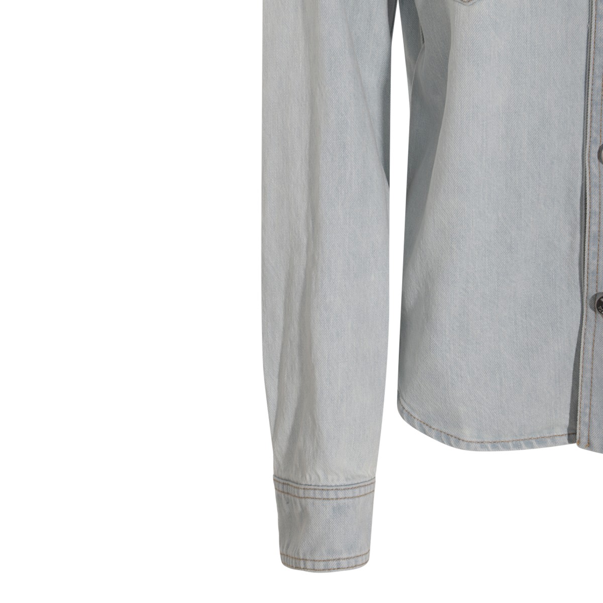LIGHT BLUE COTTON DENIM SHIRT LIGHT BLUE COTTON DENIM SHIRT