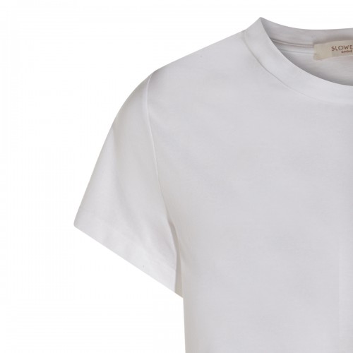 WHITE COTTON T-SHIRT