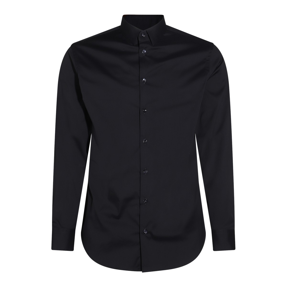 NAVY BLUE COTTON BLEND SHIRT