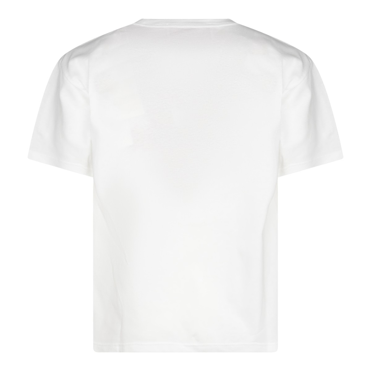 WHITE AND BLACK COTTON T-SHIRT
