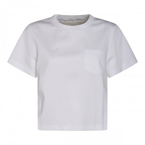 WHITE COTTON T-SHIRT