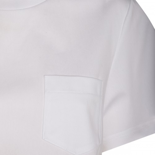 WHITE COTTON T-SHIRT