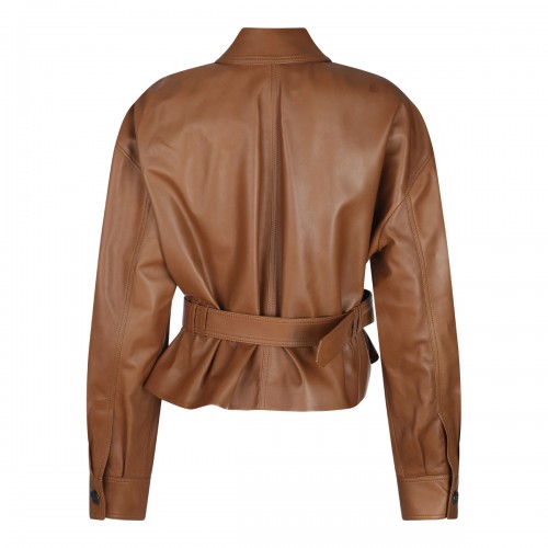 BROWN LEATHER JACKET