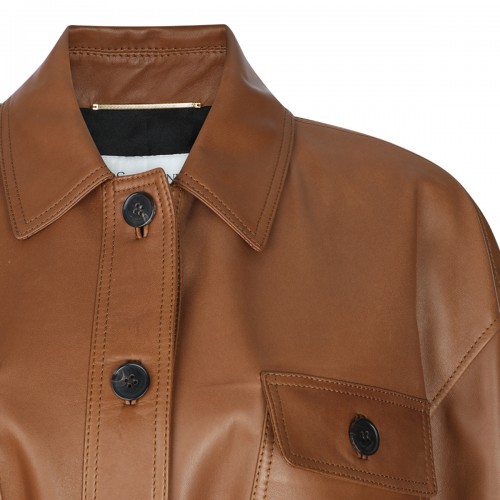 BROWN LEATHER JACKET