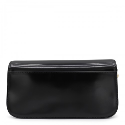 BLACK LEATHER SHOULDER BAG