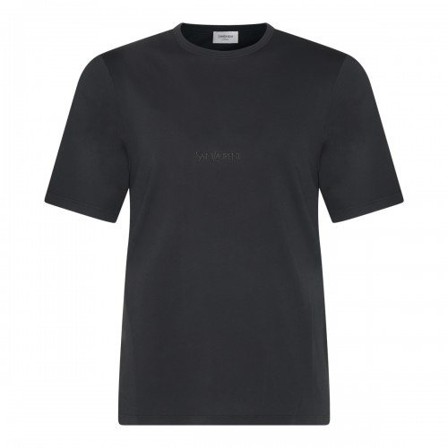 DARK GREY COTTON T-SHIRT