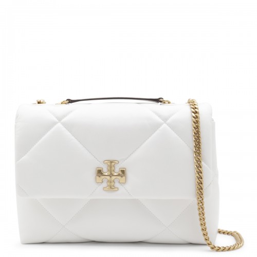 WHITE LEATHER SHOULDER BAG