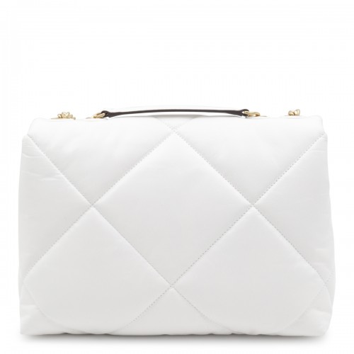 WHITE LEATHER SHOULDER BAG