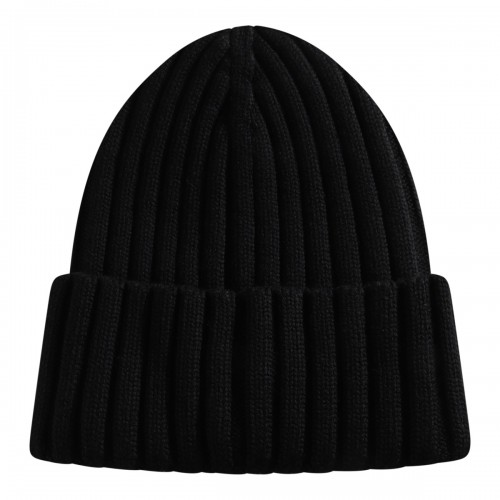 BLACK WOOL BEANIE