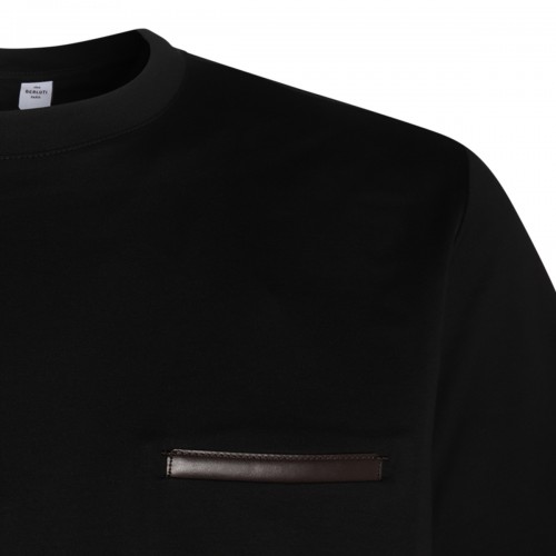 BLACK COTTON T-SHIRT