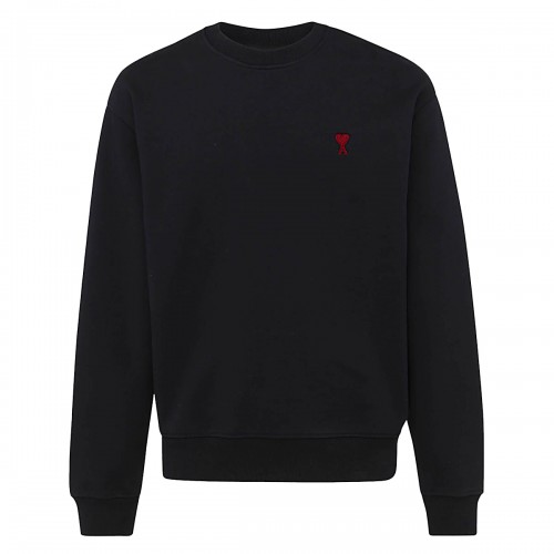 BLACK COTTON SWEATSHIRT