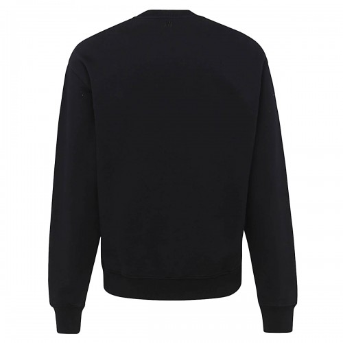 BLACK COTTON SWEATSHIRT