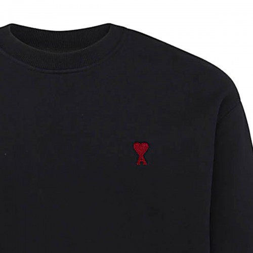 BLACK COTTON SWEATSHIRT