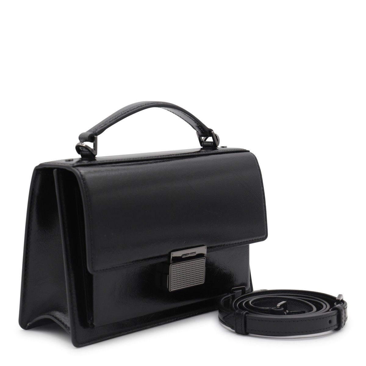 BLACK LEATHER CROSSBODY BAG BLACK LEATHER CROSSBODY BAG