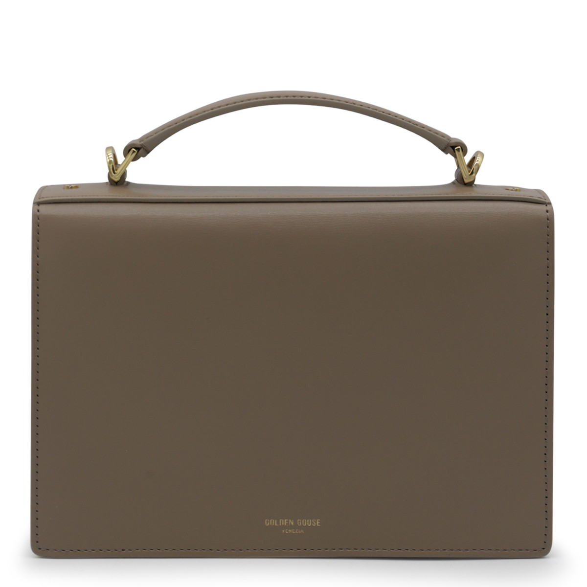 BROWN LEATHER CROSSBODY BAG