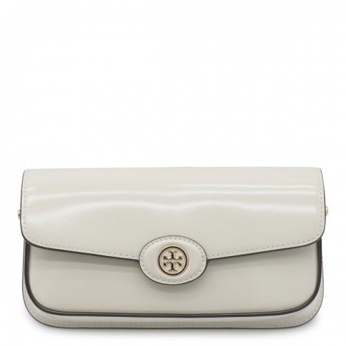 WHITE LEATHER SHOULDER BAG