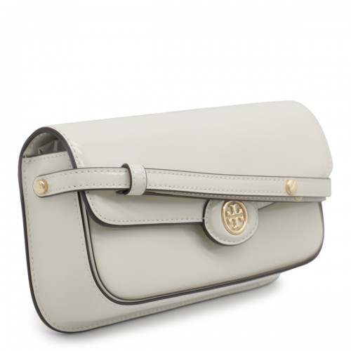 WHITE LEATHER SHOULDER BAG