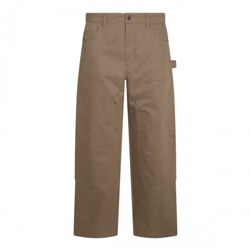 BROWN COTTON PANTS