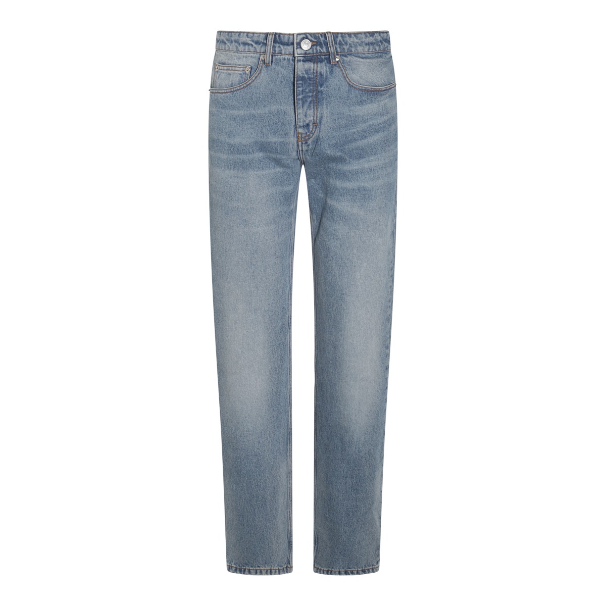 MID BLUE COTTON JEANS