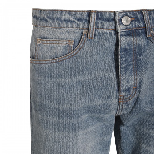 MID BLUE COTTON JEANS