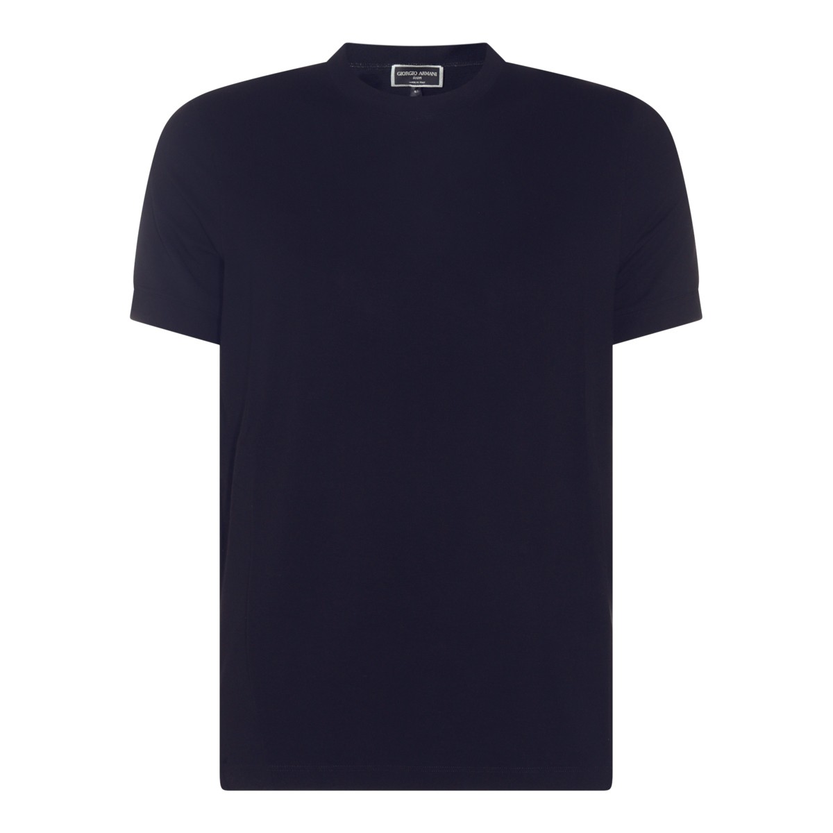 NAVY BLUE VISCOSE BLEND T-SHIRT