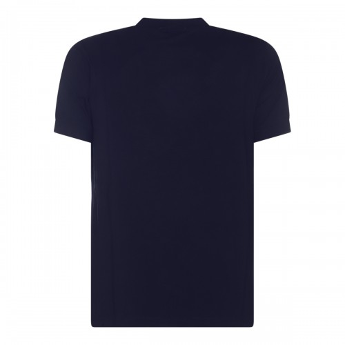 NAVY BLUE VISCOSE BLEND T-SHIRT