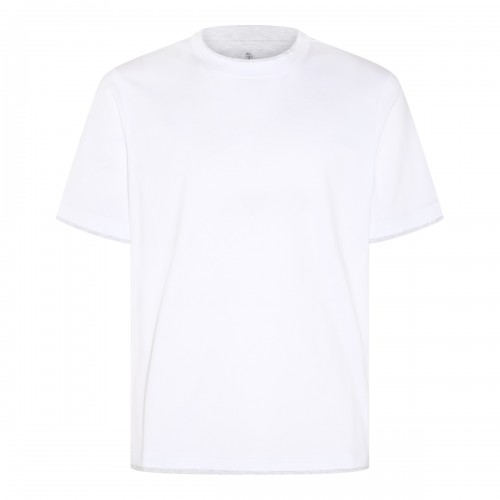 WHITE COTTON T-SHIRT