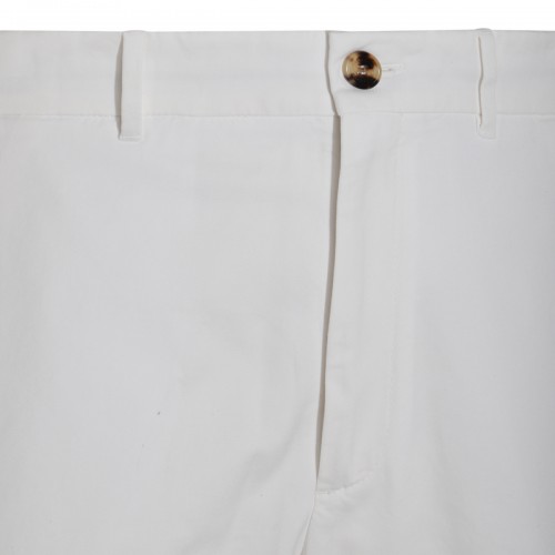 WHITE COTTON SHORTS