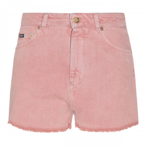 POWDER PINK COTTON DENIM...