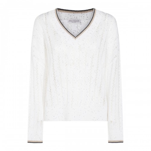 WHITE KNITWEAR