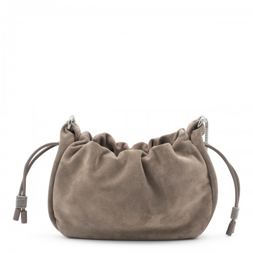 BEIGE LEATHER SHOULDER BAG