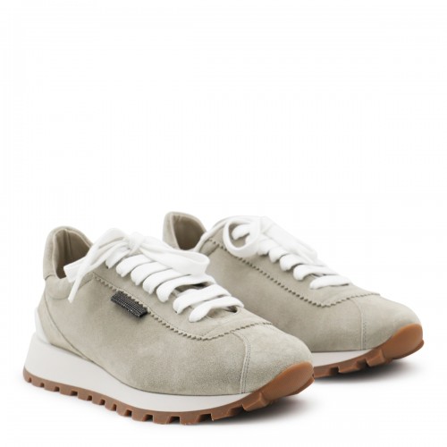 BEIGE LEATHER SNEAKERS