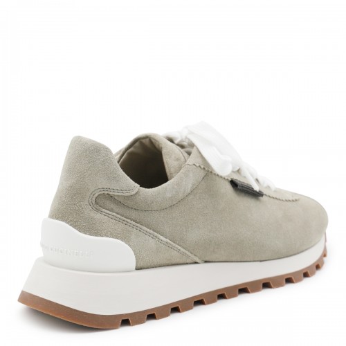 BEIGE LEATHER SNEAKERS