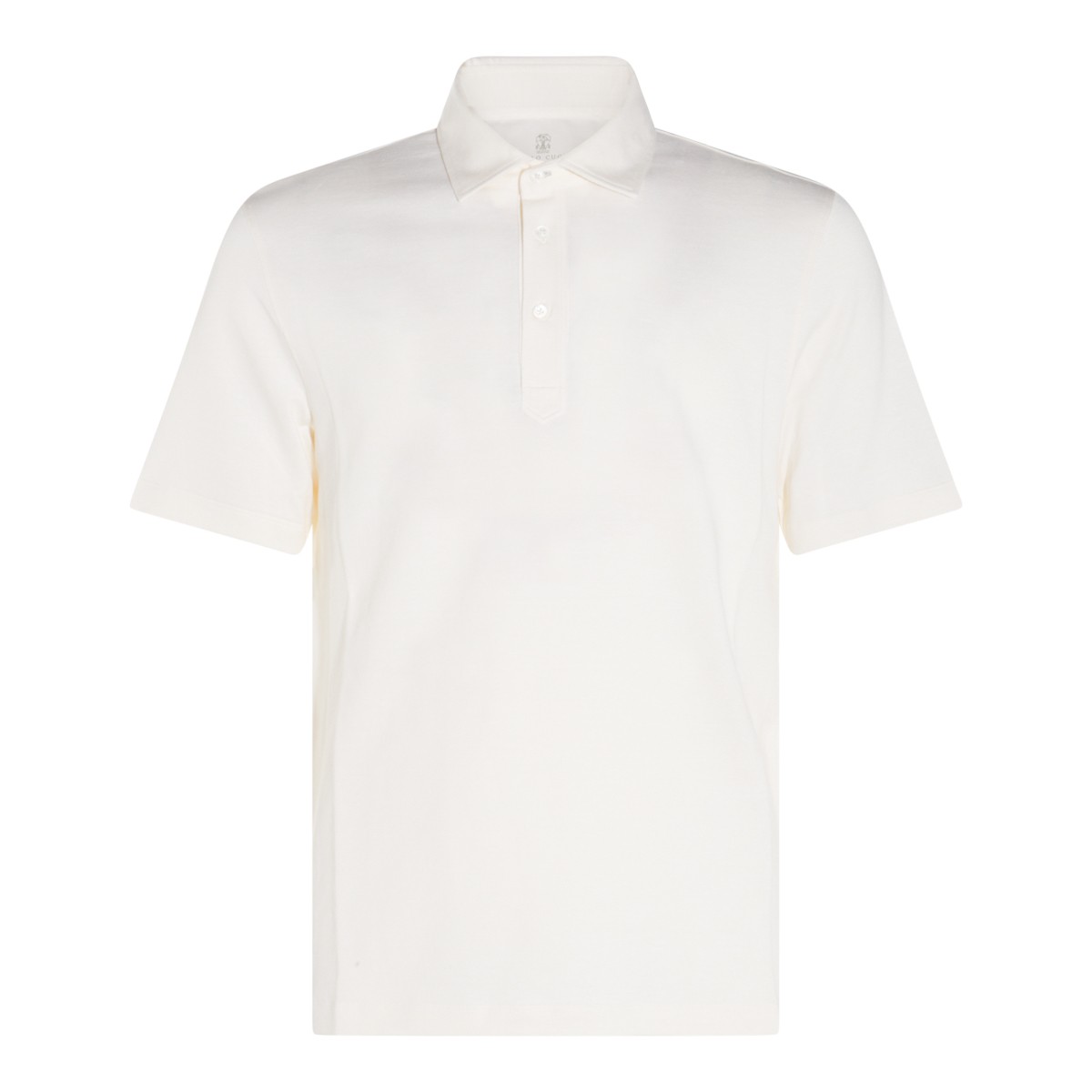 WHITE COTTON POLO SHIRT