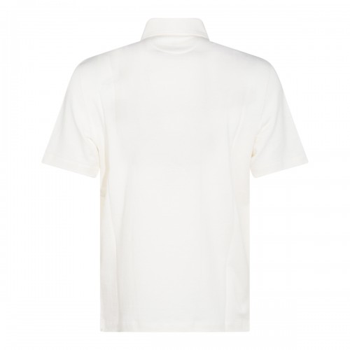 WHITE COTTON POLO SHIRT