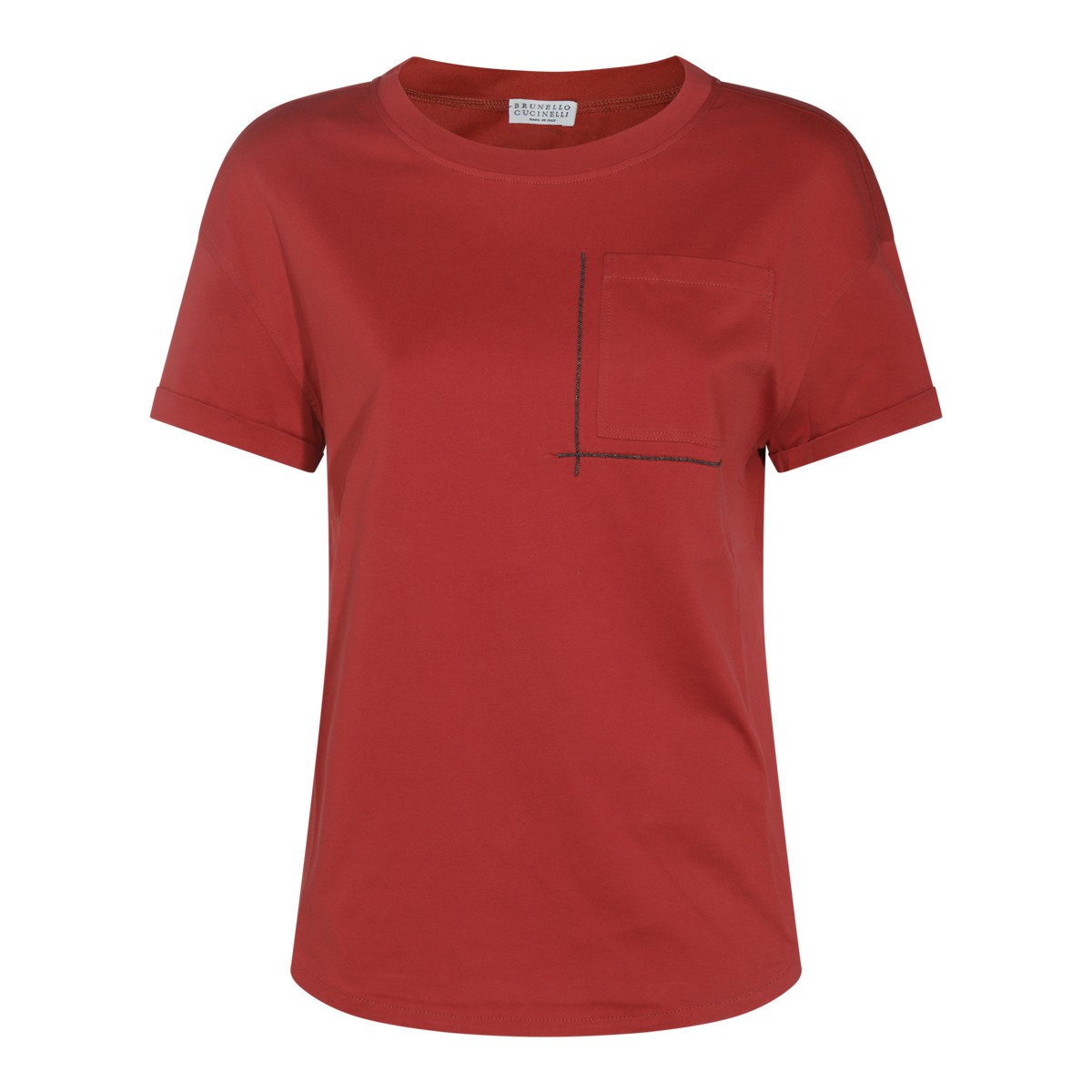 RED COTTON T-SHIRT