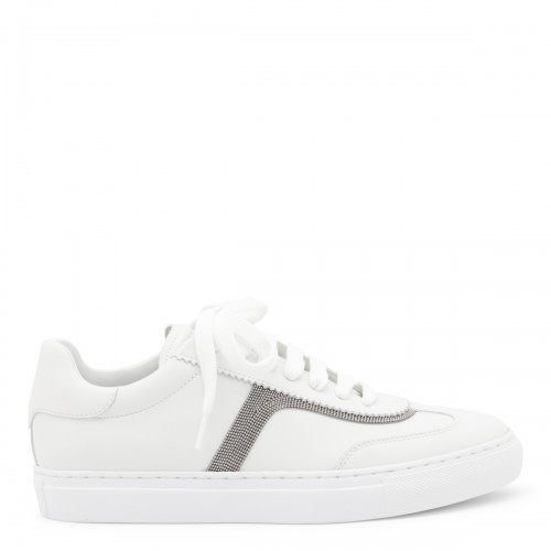 WHITE LEATHER SNEAKERS