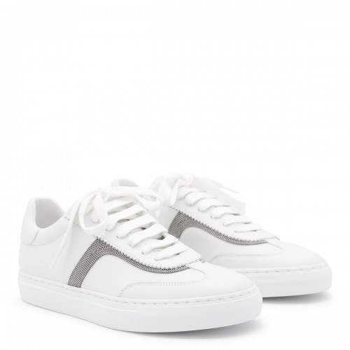 WHITE LEATHER SNEAKERS