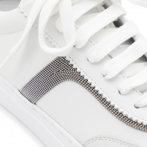 WHITE LEATHER SNEAKERS