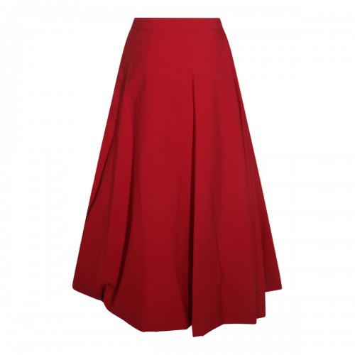 RED COTTON SKIRT