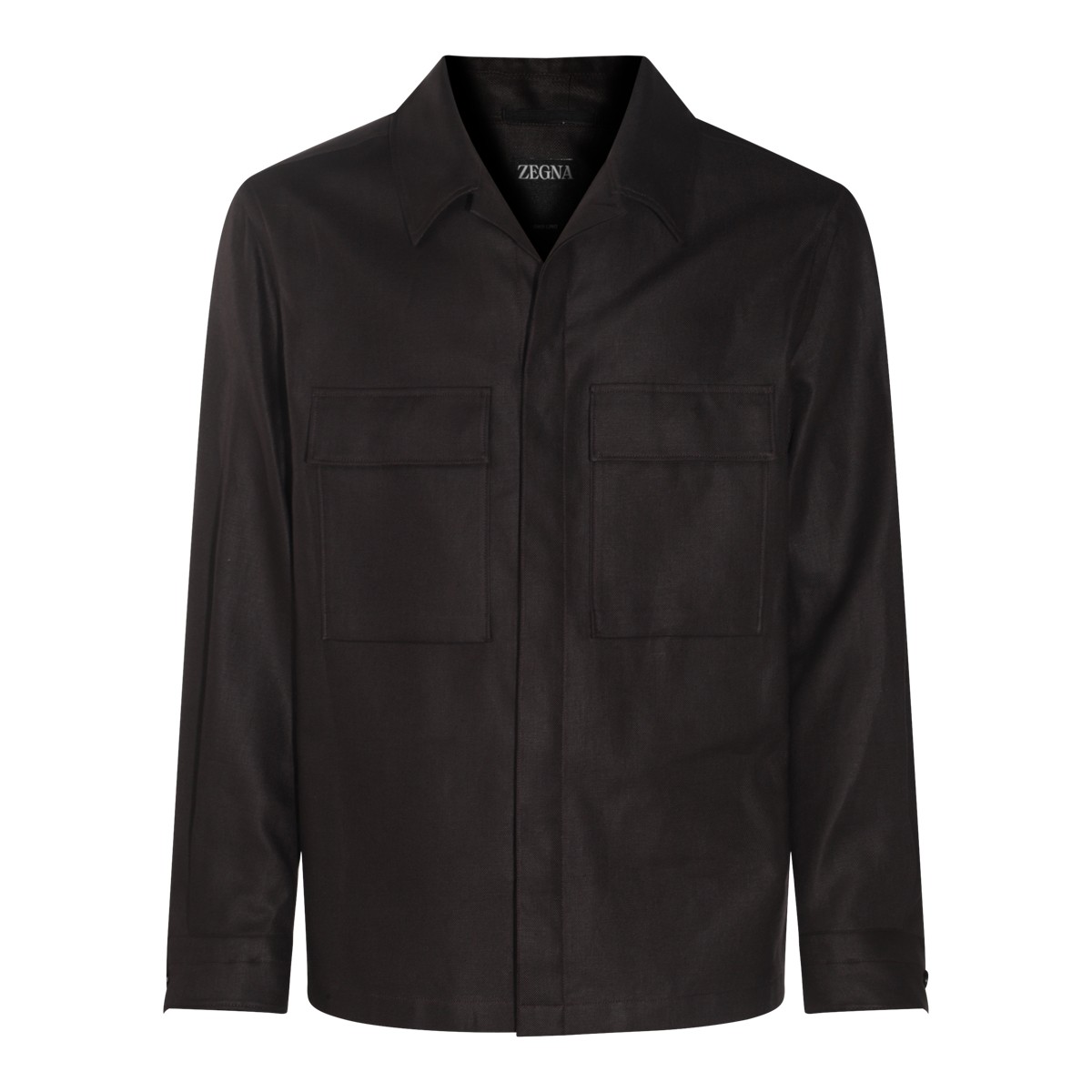 BLACK LINEN CASUAL JACKET