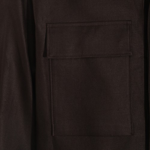 BLACK LINEN CASUAL JACKET