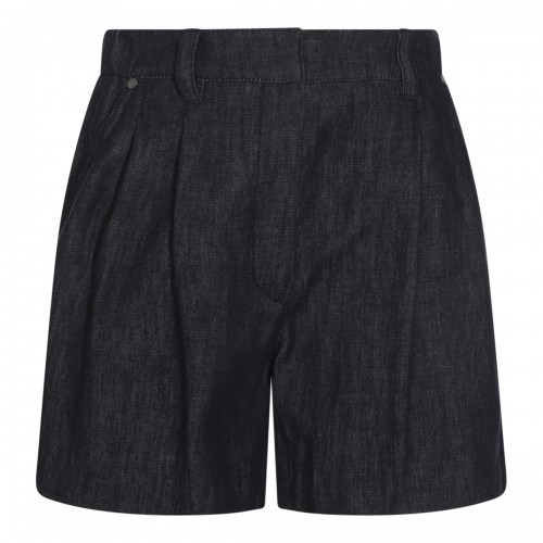 DARK BLUE COTTON SHORTS